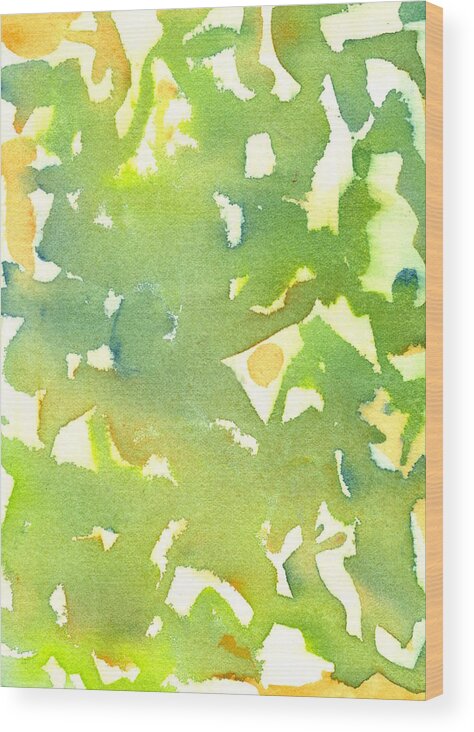 Green Wood Print featuring the painting Eat Your Greens by Marcy Brennan
