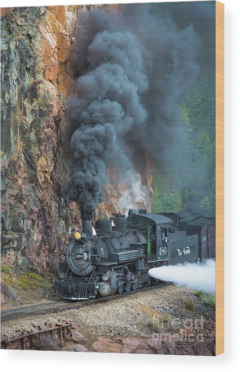 America Wood Print featuring the photograph Engine 480 by Inge Johnsson