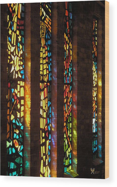 Light Wood Print featuring the photograph Faith in Color by Karen Musick