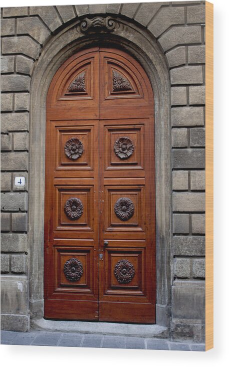 Door Wood Print featuring the photograph Firenze Door by Ivete Basso Photography