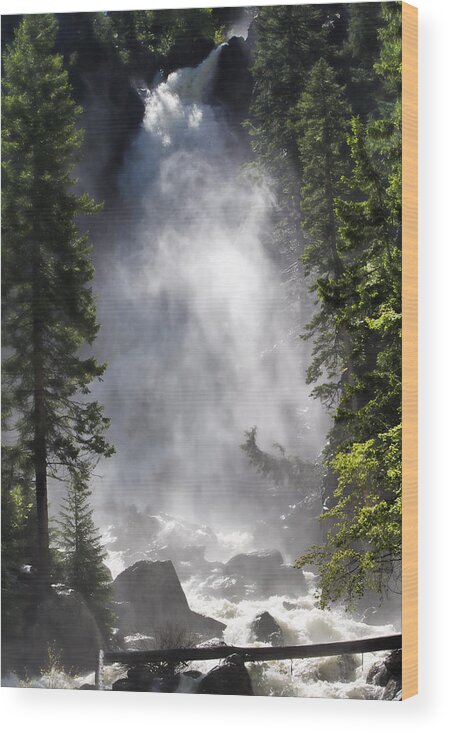 Falls Wood Print featuring the photograph Fish Creek Falls by Don Schwartz