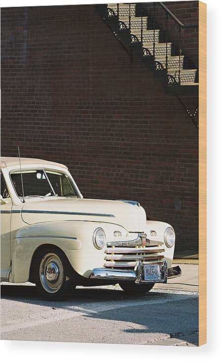 Car Wood Print featuring the photograph Ford by Steve Karol