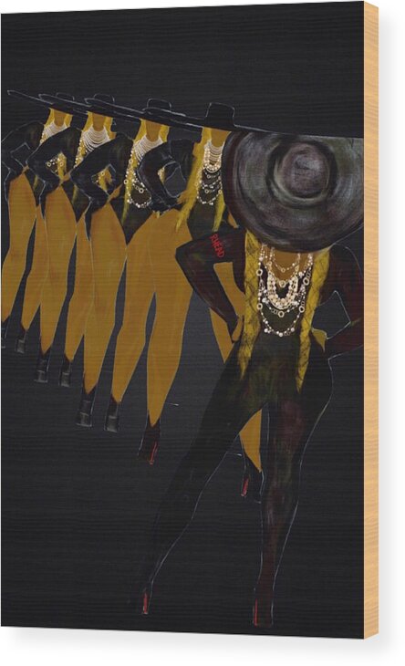 African American Art Wood Print featuring the digital art Formation by Romaine Head