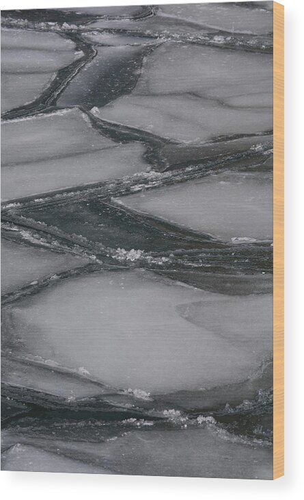 Water Wood Print featuring the photograph Frozen Solid by Richard Andrews