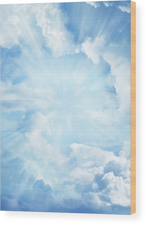 Heavens Wood Print featuring the photograph Heavenly sky 2 by Les Cunliffe