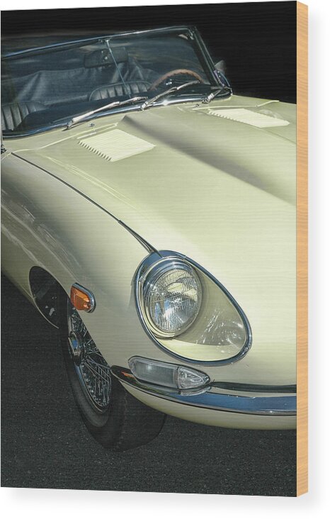 Jaguar Wood Print featuring the photograph Jaguar XKE Roadster by Dave Mills