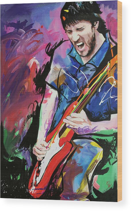 John Wood Print featuring the painting John Frusciante by Richard Day
