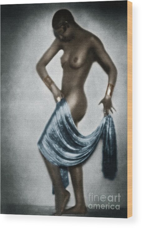 1929 Wood Print featuring the painting Josephine Baker by Granger