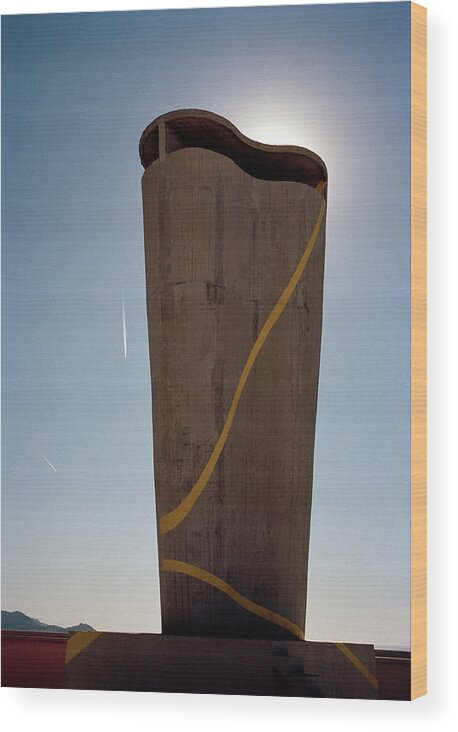 Surreal Wood Print featuring the photograph Le Corbusier Sunset by Shaun Higson