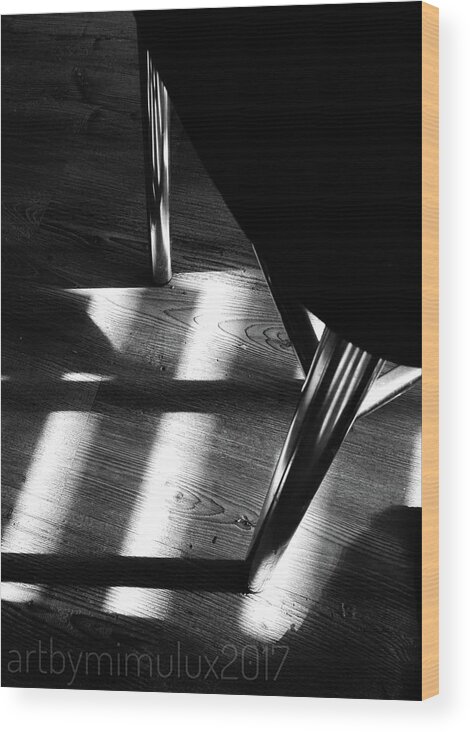 Light Wood Print featuring the photograph Light and Shadow 6 by Mimulux Patricia No
