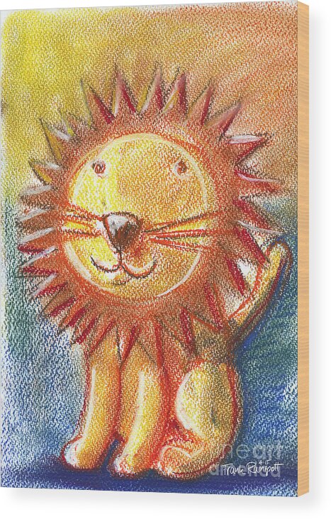Lion For Children Pastel Chalk Drawing Canvas Print / Canvas Art