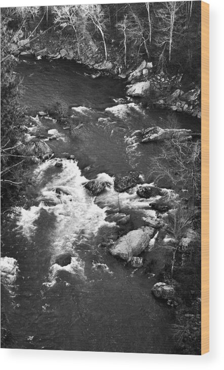 Rapids Wood Print featuring the photograph Little River Rapids by George Taylor