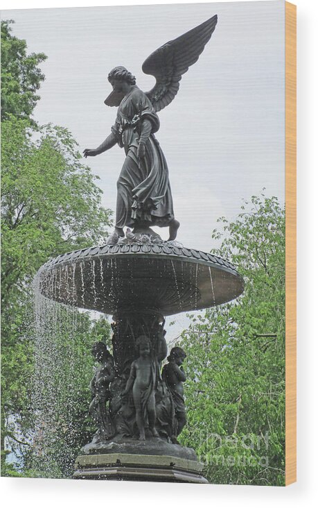 Central Park Wood Print featuring the photograph Manhattan Sculpture 19 by Randall Weidner