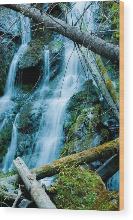 Nine Mile Falls Wood Print featuring the photograph Nine Mile Falls by Troy Stapek