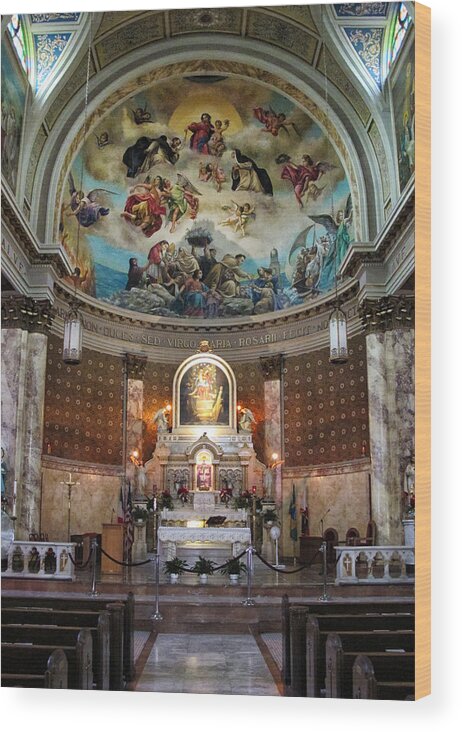 Our Lady Of Pompei Church Wood Print featuring the photograph Our Lady of Pompei Church New York City by Dave Mills
