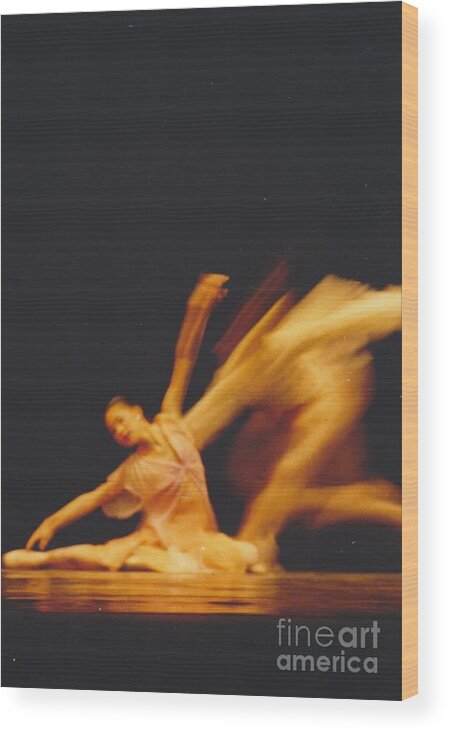 Dance Wood Print featuring the photograph Pas de Deux II by Mia Alexander