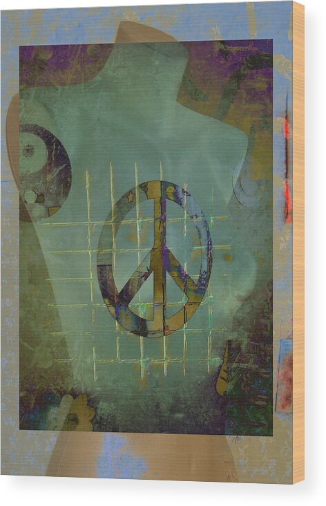 Abstract Wood Print featuring the photograph Peace in Heart by J C