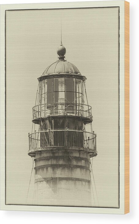 Petit Manan Wood Print featuring the photograph Petit Manan Lighthouse by Brian Caldwell
