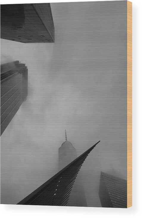 New York Wood Print featuring the photograph Pointed Reminder by Alex Lapidus