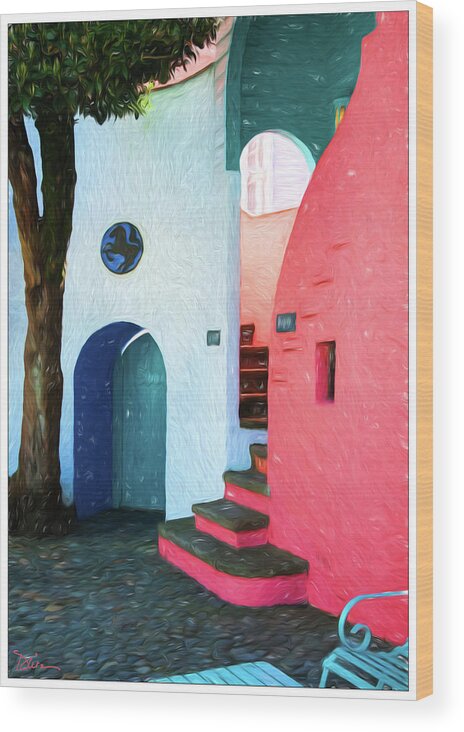 Resort Wood Print featuring the photograph Port Meirion, Wales by Peggy Dietz