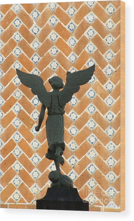 Mexico Wood Print featuring the photograph PUEBLA ANGEL Mexico by John Mitchell