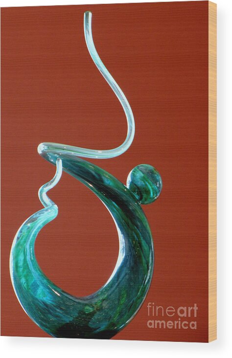 Sculpture Wood Print featuring the photograph Rebirth Of Woman 2020 by Lori Lafargue