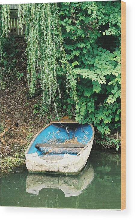 Boat Wood Print featuring the photograph River Avon Boat by Lauri Novak