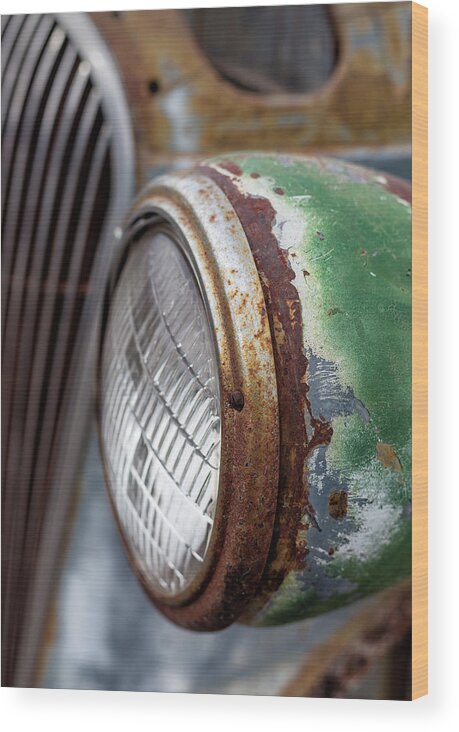 Car Wood Print featuring the photograph Rusty Detail by Denise Bush