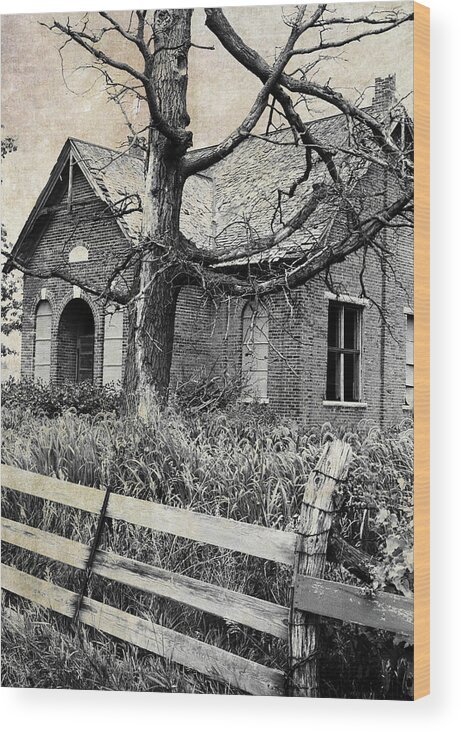 Vintage Wood Print featuring the photograph School's Out by Scott Kingery