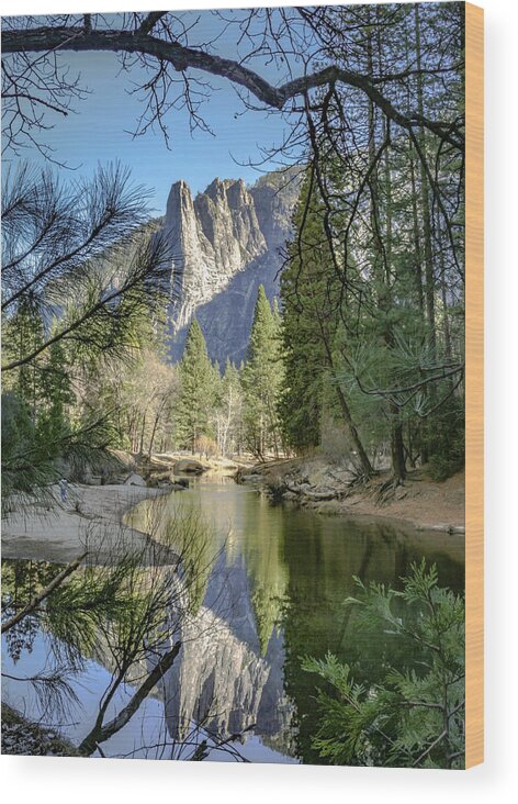 California Wood Print featuring the photograph Sentinel Rock Yosemite by Adam Rainoff