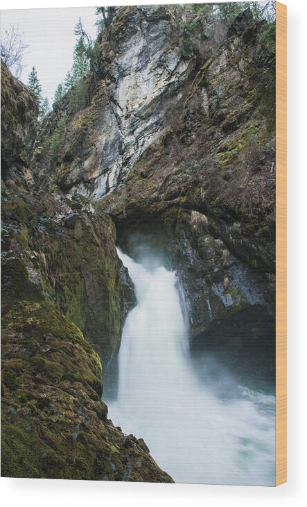 Washington Wood Print featuring the photograph Sheep Creek Falls by Troy Stapek