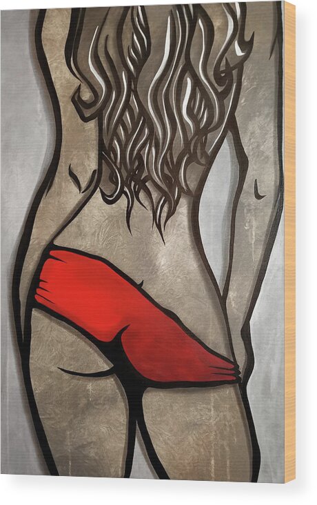 Fidostudio Wood Print featuring the painting Soul Sister by Tom Fedro