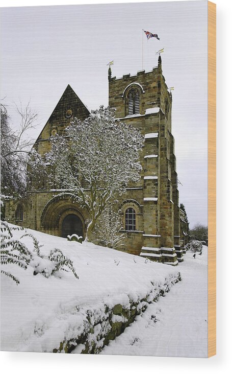 Europe Wood Print featuring the photograph St Mary's Church, Tutbury by Rod Johnson