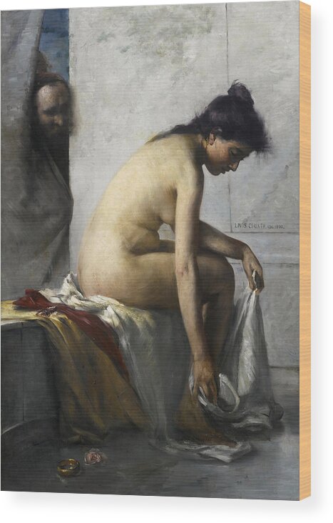 Lovis Corinth Wood Print featuring the painting Susanna in the Bath by Lovis Corinth