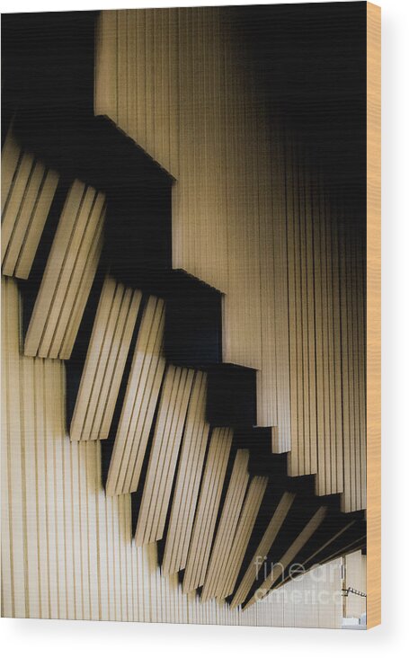 Sydney Wood Print featuring the photograph Sydney Opera House Interior by Angela DeFrias