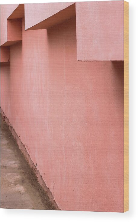 Minimal Wood Print featuring the photograph Tapering In by Prakash Ghai