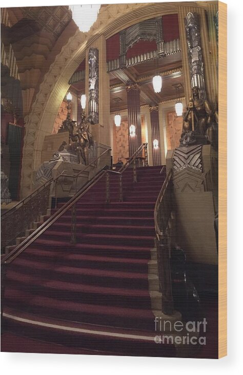 1000 Views Wood Print featuring the photograph The Grand Staircase by Jenny Revitz Soper