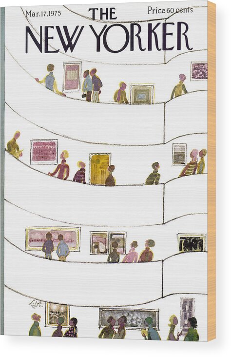 Gallery Wood Print featuring the photograph The New Yorker Cover - March 17th, 1975 by Laura Jean Allen