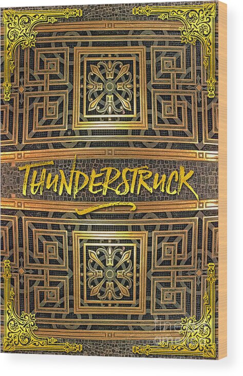 Thunderstruck Wood Print featuring the photograph Thunderstruck Opera Garnier Ornate Mosaic Floor Paris France by Beverly Claire Kaiya