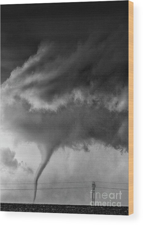 May 2016 Wood Print featuring the photograph Tornado by Patti Schulze