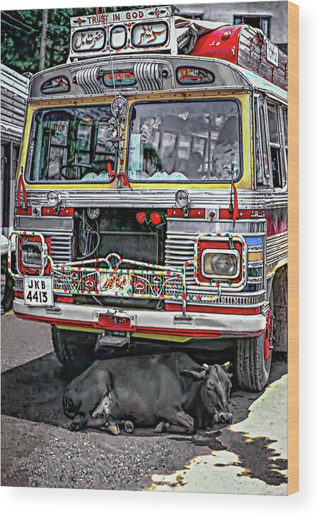 India Wood Print featuring the photograph Trust In God by Steve Harrington