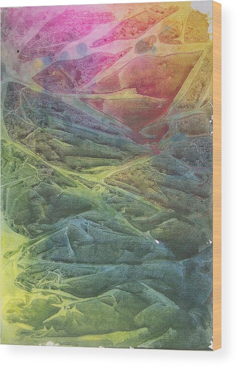 Colors Wood Print featuring the painting Vaarn by Jackie Mueller-Jones
