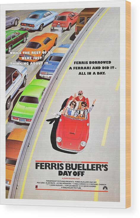 1980s Wood Print featuring the photograph Ferris Bueller's Day Off -1986-. #1 by Album