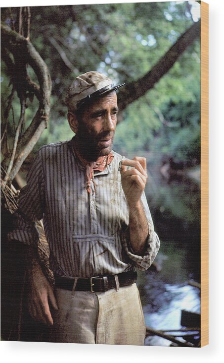 Congo Wood Print featuring the photograph Humphrey Bogart #3 by Eliot Elisofon