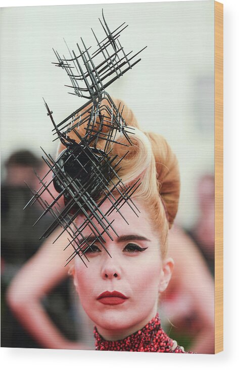 Art Museum Wood Print featuring the photograph Punk Chaos To Couture Costume Institute #3 by Andrew H. Walker