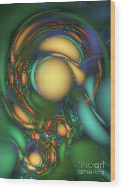 Concept Wood Print featuring the photograph Quantum Superfluid Abstract Illustration. #3 by David Parker/science Photo Library