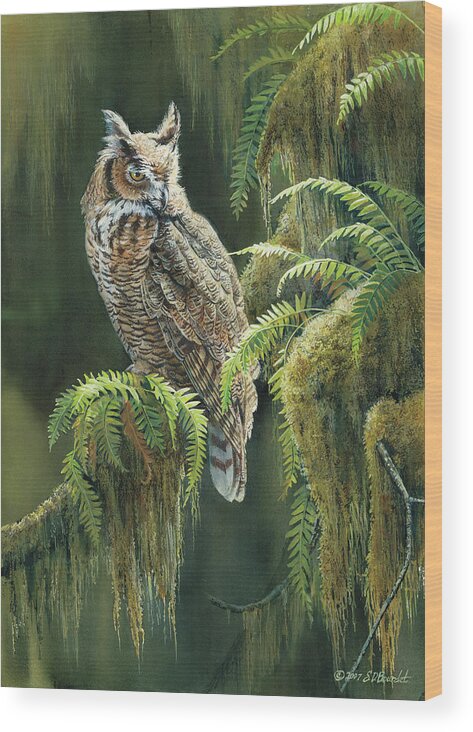 #faawildwings Wood Print featuring the painting Awakening by Wild Wings