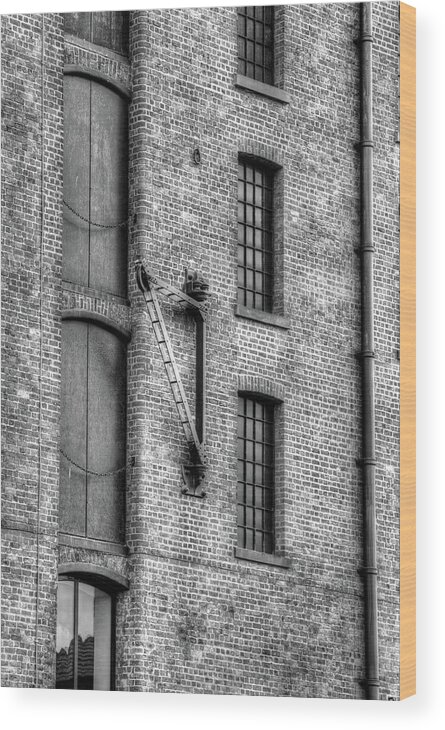 Brick Warehouse Wood Print featuring the photograph Brick Warehouse by Jeff Townsend