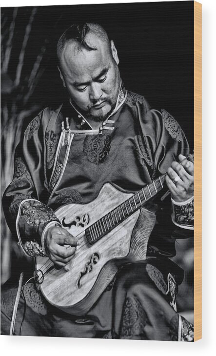Musician Wood Print featuring the photograph Chinese musician by Bill Jonscher
