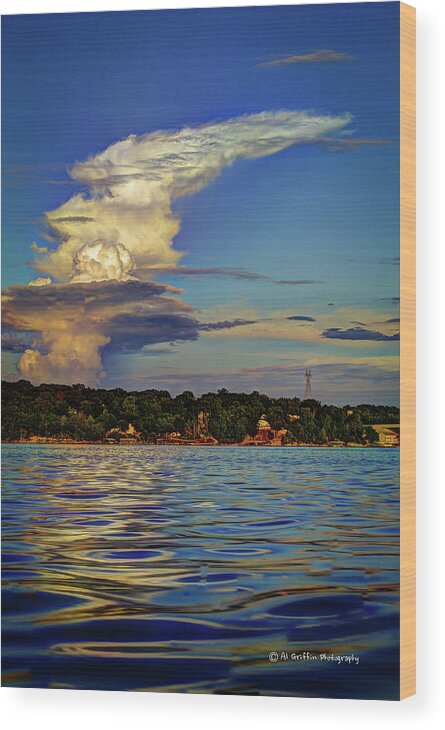 Cloud Wood Print featuring the photograph Cloud Tower by Al Griffin